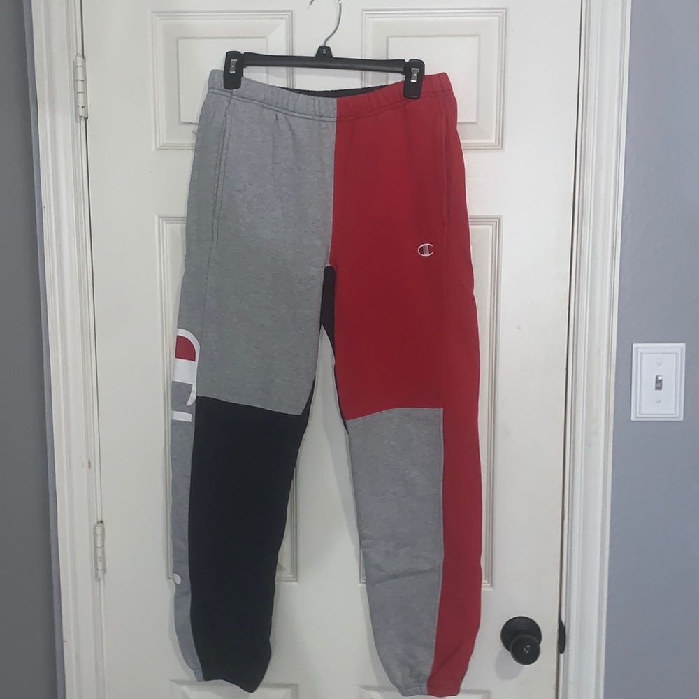 champion color block vintage sweats